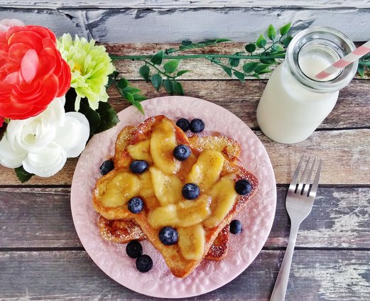 French Toast with Caramelised Bananas Recipe